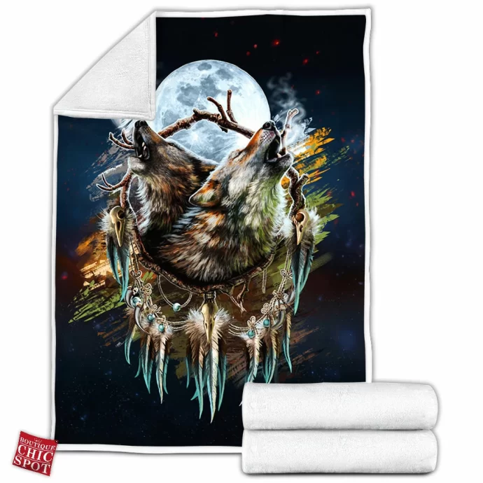 Wolf Fleece Blanket