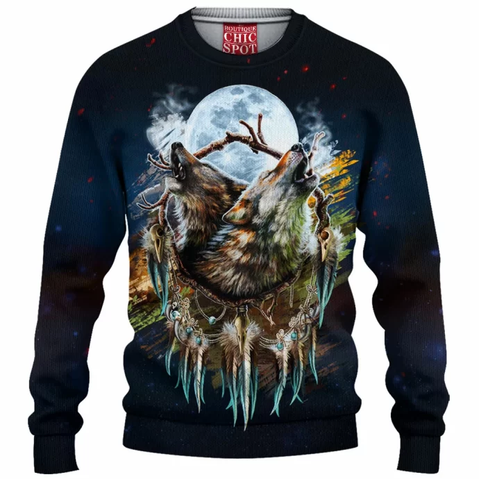 Wolf Knitted Sweater