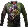 Dragon Fleece-Hoodie, Fantasy Fleece-Hoodie, Skull Fleece-Hoodie
