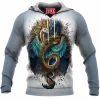 Dragon Fleece-Hoodie, Fantasy Fleece-Hoodie