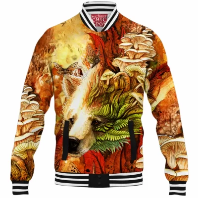 Autumn Baseball-Jacket, Bear Baseball-Jacket