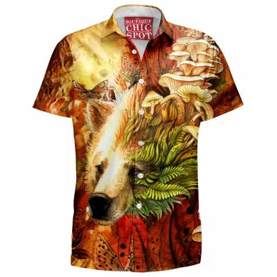 Autumn Hawaiian-Shirt, Bear Hawaiian-Shirt