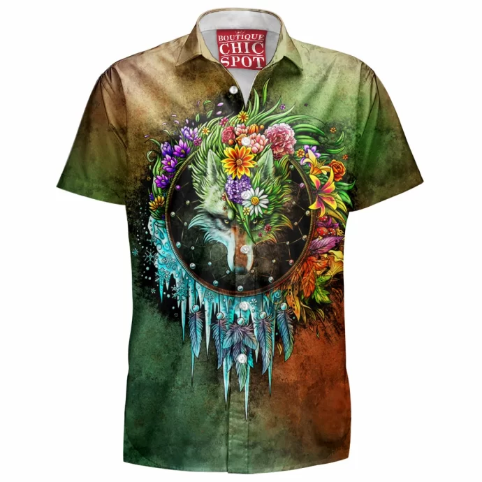 Wolf Dreamcatcher Hawaiian Shirt