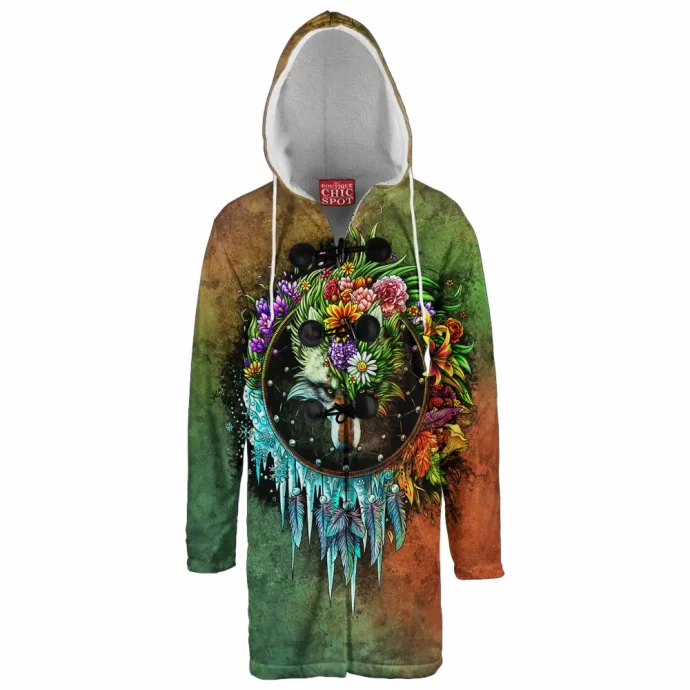 Wolf Dreamcatcher Hooded Cloak Coat