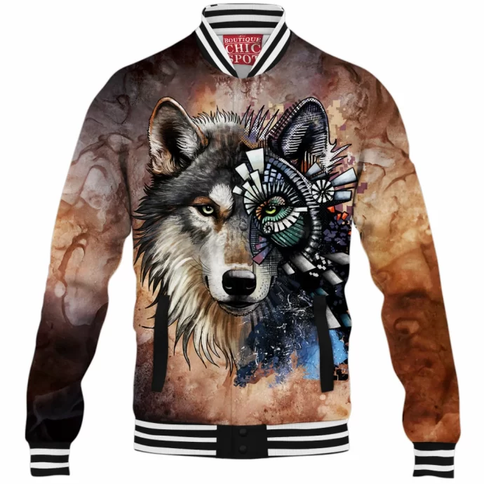 Save The Wolf Baseball Jacket