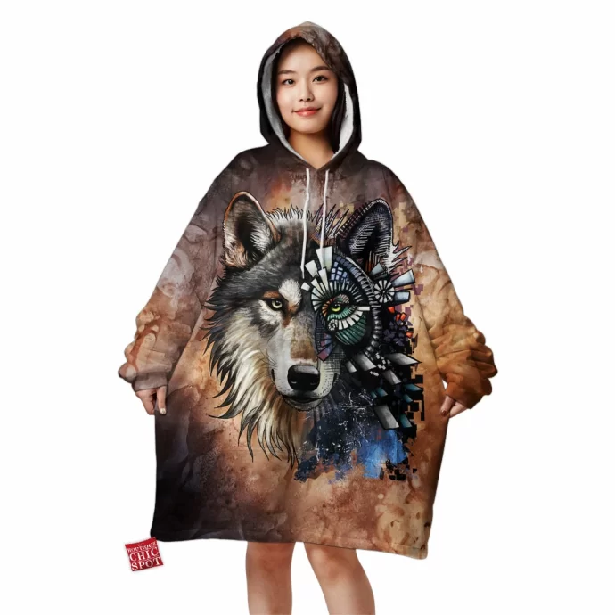 Save The Wolf Blanket Hoodie