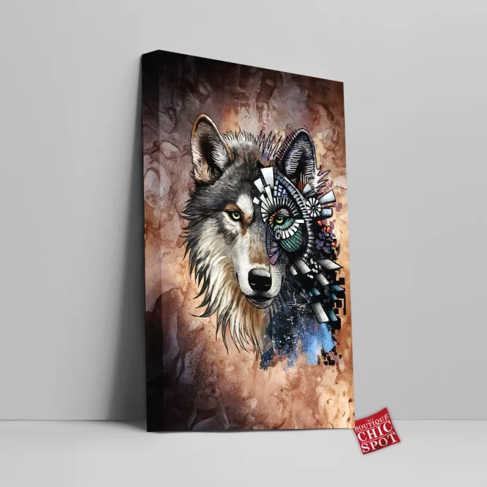 Save The Wolf Canvas Wall Art