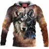Wolf Fleece-Hoodie