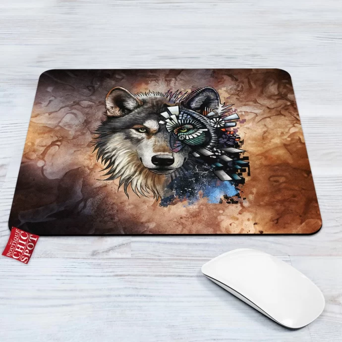 Save The Wolf Mouse Pad