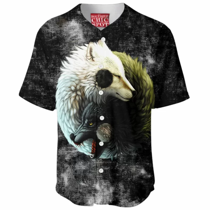 Yin Yang Wolves Baseball Jersey