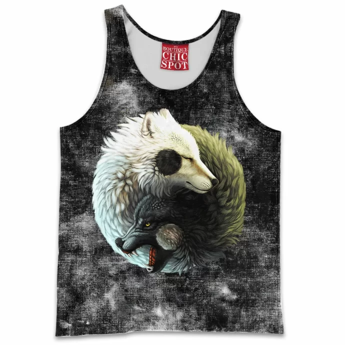 Yin Yang Wolves Tank Top