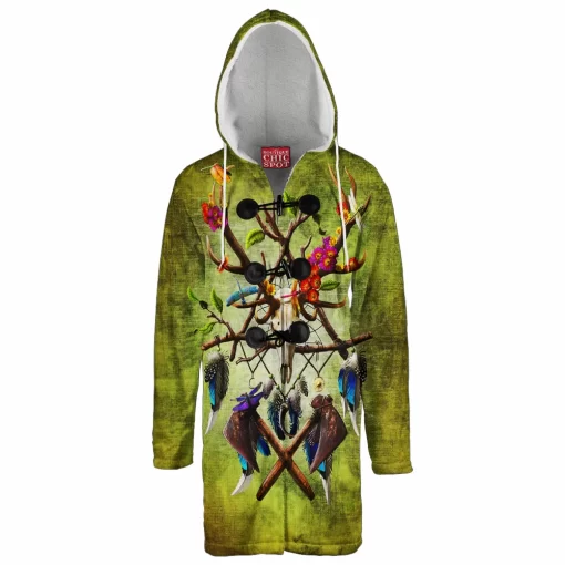 Native American Dreamcatcher V3 Hooded Cloak Coat
