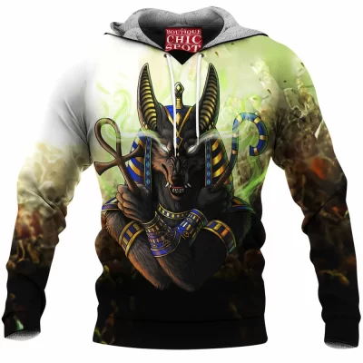 Anubis Fleece-Hoodie, Fantasy Fleece-Hoodie