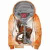 Autumn Zip-Fleece-Hoodie, Horror Zip-Fleece-Hoodie