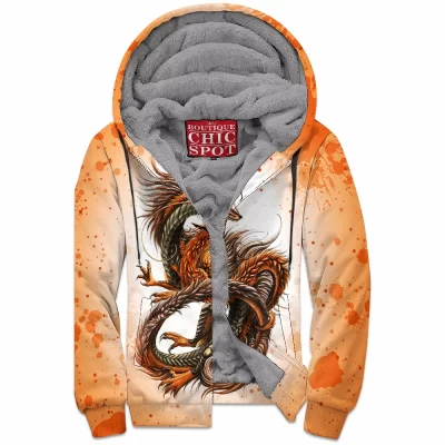 Autumn Zip-Fleece-Hoodie, Horror Zip-Fleece-Hoodie