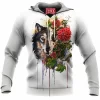 Wolf Fleece-Hoodie
