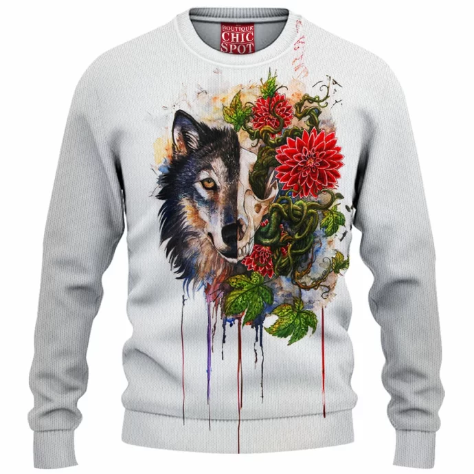 Wolf Knitted Sweater