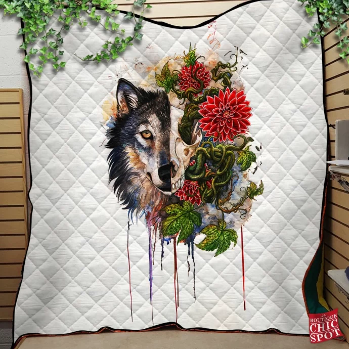 Wolf Quilt Blanket