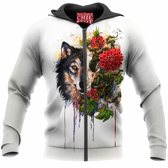 Wolf Zip Hoodie