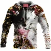 Wolf Fleece-Hoodie