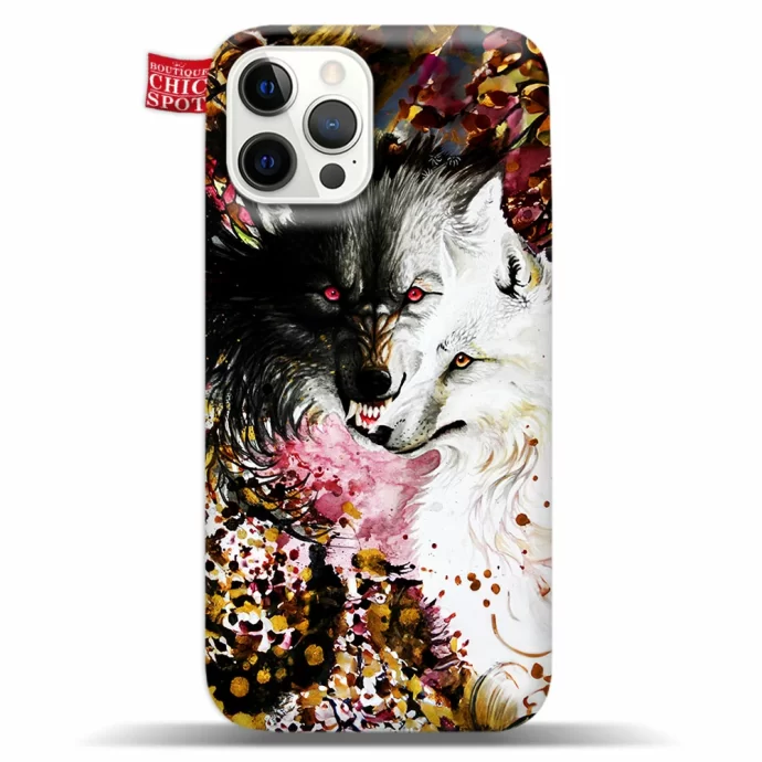 Black And White Wolf Phone Case Iphone