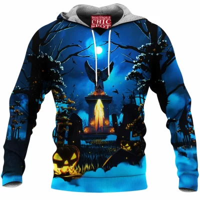 Halloween Fleece-Hoodie, Horror Fleece-Hoodie