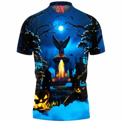 Halloween Polo Shirt, Horror Polo Shirt