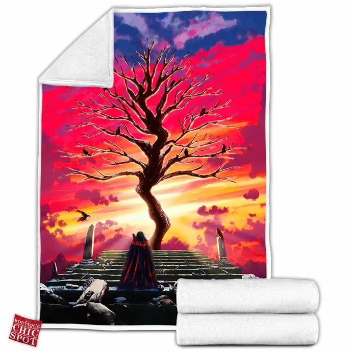 Red Sky Fleece Blanket