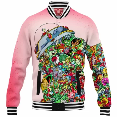 Sci-Fi Baseball-Jacket, UFO Baseball-Jacket