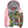 Sci-Fi Zip-Fleece-Hoodie, UFO Zip-Fleece-Hoodie