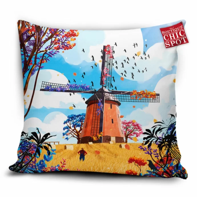 Windmill Pillow Cover