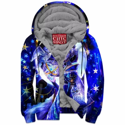 Owl Zip-Fleece-Hoodie