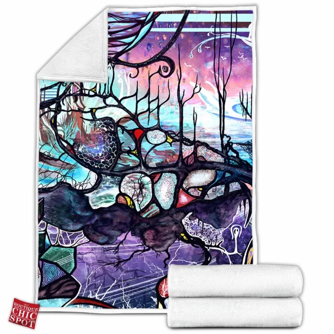 Midwinter Calls Fleece Blanket