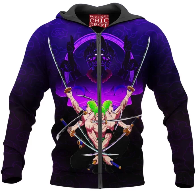 Roronoa Zoro Zip Hoodie