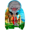 Anime Zip-Fleece-Hoodie, Dragon Ball Zip-Fleece-Hoodie, GoKu Zip-Fleece-Hoodie