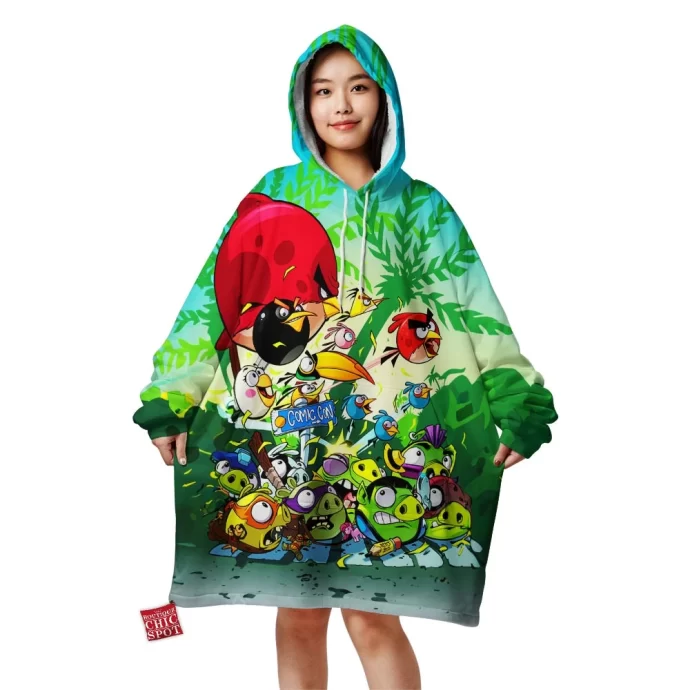 Angry Birds Blanket Hoodie