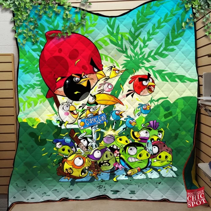 Angry Birds Quilt Blanket