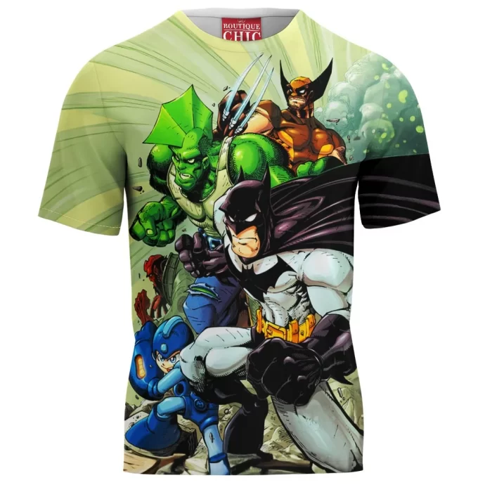 Batman Megaman Wolverine T-Shirt