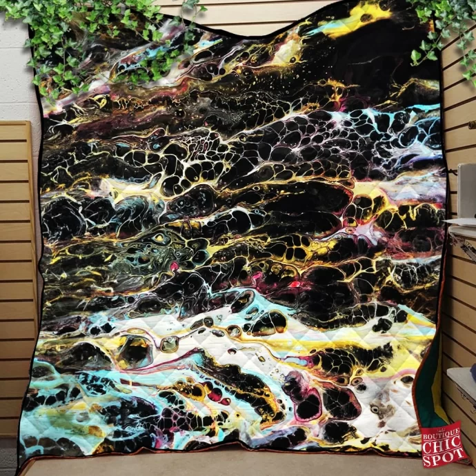 Lava Rocks Quilt Blanket