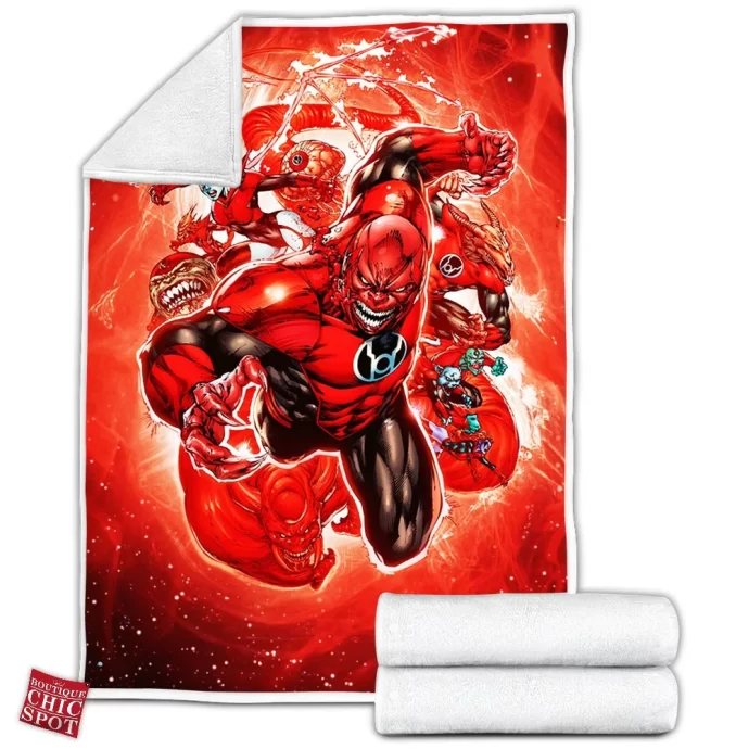 Red Lantern Fleece Blanket