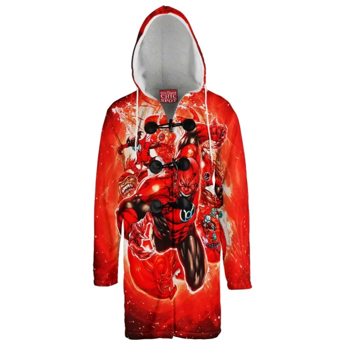 Red Lantern Hooded Cloak Coat