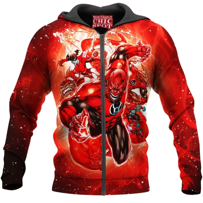 Red Lantern Zip Hoodie