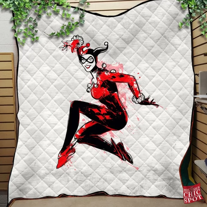 Harley Quinn Quilt Blanket