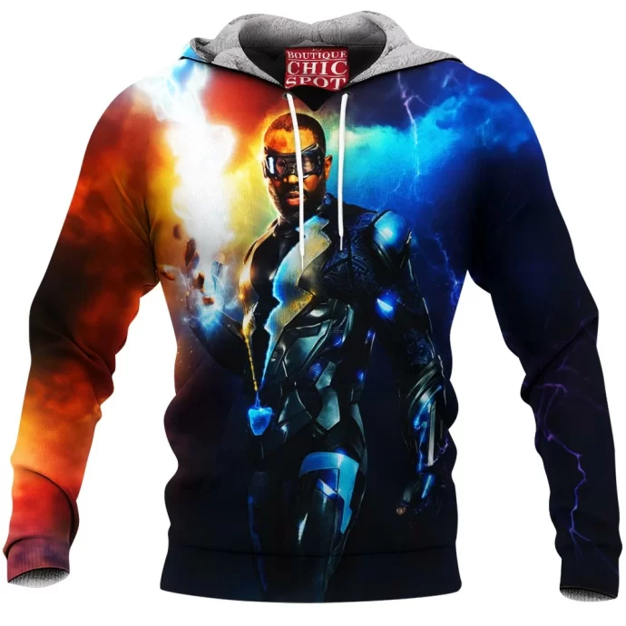 Black Lightning Fleece Hoodie