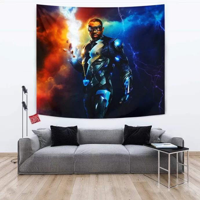 Black Lightning Tapestry