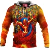 Comic Fleece-Hoodie, Red Tornado Fleece-Hoodie