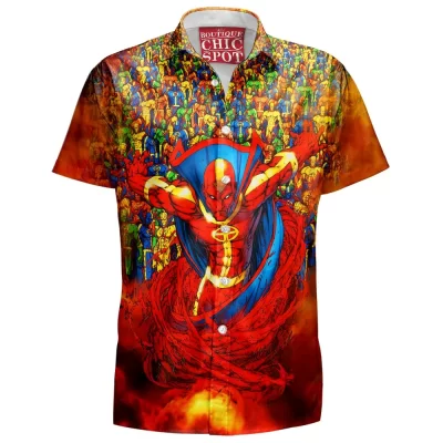 Comic Hawaiian-Shirt, Red Tornado Hawaiian-Shirt