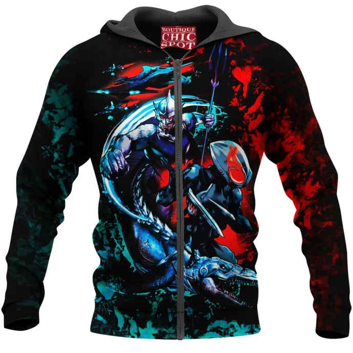 Black Manta Zip Hoodie