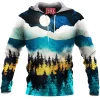 Abstract Fleece-Hoodie