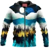 Abstract Zip-Hoodie